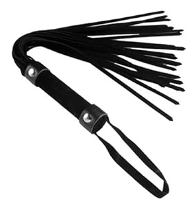 Frisky Short Suede Flogger, Black