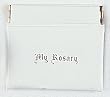 Rosary Case - My Rosary/Mi Rosario- White - IMPORTED FROM ITALY, English