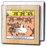 Hen-Pecked Moose Lodge Member - 6 Inch Tile Napkin Holder