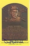 Carl Hubbell Autograph/Signed Baseball HOF Plaques