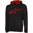 Alpinestars Destroyer Fleece Men's Hoody Zip Racewear Sweatshirt/Sweater - Black
