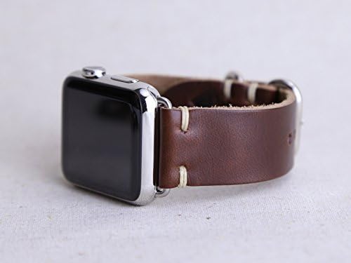 Horween Leather Apple Watch Band Brown Cordovan