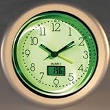 INDISCOUNT ® Réveil Luminescent Lumineux Rétro - Thermomètre Digital