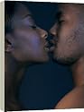 Box Canvas Print of Lovers kissing from Science Photo Library