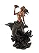 Top Collection Mermaid with Conch Riding Dolphin Statue- Hand-Painted Decorative Sculpture with Bronzed Antique Finish- 10.25-Inch Collectible Figurine