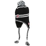 NHL Old Time Hockey Carolina Hurricanes Altair Tassel Knit Beanie - Black