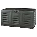 KISSENBOX AUFLAGENBOX Gartenbox, 360L, 120x50x60cm, Kunststoff, anthrazit