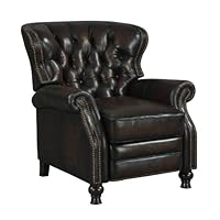 New Creations 2100 Hyde Park 100-Percent Top Grain Hand Rubbed Leather Recliner