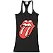 Rolling Stones Women's Tongue Womens Tank Black