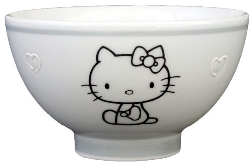 有田焼 モノトーン HELLO KITTY(ハローキティ) お茶碗(11cm)