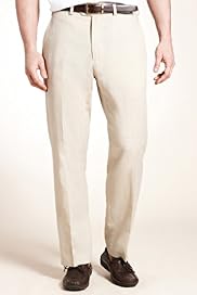 Collezione Linen Miracle™ Flat Front Trousers