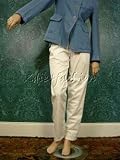 $860 New JIL SANDER Cotton Pleat White Slacks Pants 32