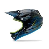  Giro Remedy Full Face Mountain Bike Helmet (Medium, Black/Cyan/Lime Lines)