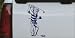 8in X 4.6in Navy -- Golf Swing Sports Car Window Wall Laptop Decal Sticker