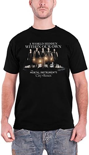 Mortal Instruments T Shirt A World Hidden Within Our Own new Official Mens Black