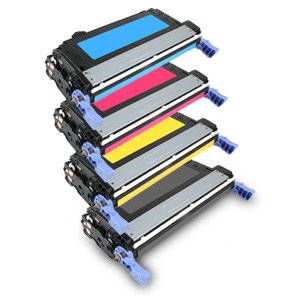 HP Q5950A Q5951A Q5952A Q5953A Remanufactured / Compatible Toner Cartridge Set 1 ea of Black / Cyan / Yellow / Magenta