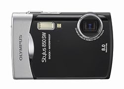 Olympus Stylus 850SW 8MP Digital Camera with 3x Optical Zoom (Black)
