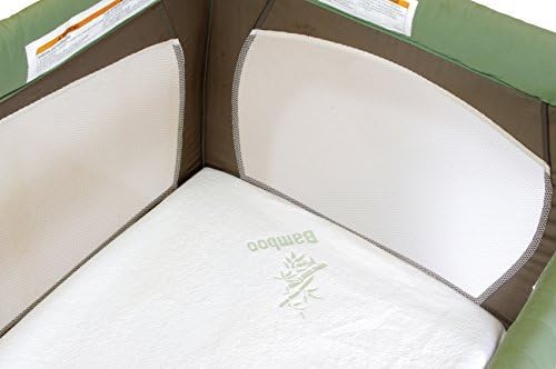 Sproutwise Kids Fitted Pack-n-Play Sheet / Mattress Pad - Hypoallergenic Natural Bamboo with Waterproof Liner Model: (Newborn, Child, Infant)
