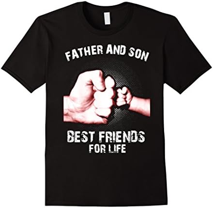 Men's Father and Son best friend for life T-Shirt 2XL Black