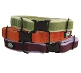 Planet Dog Cozy Hemp Adjustable Collar Orange Large