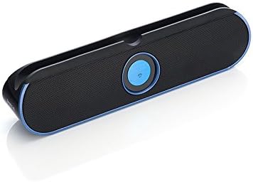 Portable Bluetooth Wireless Stereo Speaker with Stand for Smartphone Tablet PC-Blue (Blue)