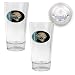 Jacksonville Jaguars NFL 2pc Pint Ale Glass Set with Football Bottom - Oval Logo