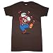 NINTENDO MARIO MINI'S 2-Sided Soft Cotton Brown Tee Licensed