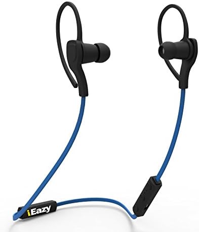 iEazy Sports Bluetooth Headphones, Wireless Headsets with Microphone Earbuds Stereo In-Ear Earphones for iPhone 6 6s &amp; Samsung Galaxy S6 S7, Blue