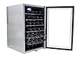 Whynter WC28S SNO 28 Bottle Wine Cooler, Platinum with Lock