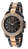 TKO ORLOGI Women's TK543-BK Ceramic-Steel Swarovski Crystal Accented Plastic Case Watch