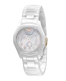 Armani Quartz White Dial Ceramic Case Women's Watch - AR1418