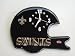 NEW ORLEANS SAINTS HELMET WALL CLOCK