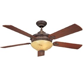 Savoy House GZC-52-15-MO-AG Bristol 2 Light 5 Blade Ceiling Fan in Autumn Gold with Cream...