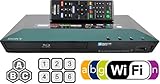 SONY BDP-S3100 (Compact Size 12W" x 2H" x 8D") Multi Region Wi-Fi DVD Blu ray Player - 2 USB, 1 HDMI, 1 COAX, 1 ETHERNET + 6 Fee