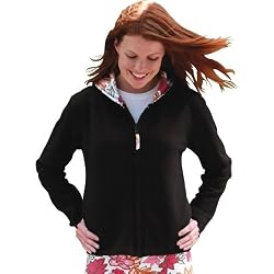 Weatherproof Ladies' Full-Zip Sweatshirt with Fashion Lined Hood