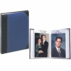 Pioneer Mini Ledger Le' Memo Bound Photo Album, Random Solid Color Covers with Gold Accents, Holds 50 5" x 7" Photos, 1 Per Page.