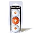 Team Golf 20605 Clemson Tigers Golf Ball Pack