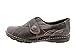 Earth Origins Women's Evelyn Grey Grained Leather & Silk Pig Suede Strap-On Loafers