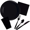 Plastic Party Pack - Black