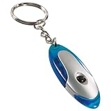 Oval Blue LED Keyring Light