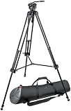 Manfrotto 501HDV,547BK Tripod Kit with 501HDV Head, 547B Tripod and MBAG100P Tripod Bag (Black)