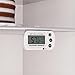Easy To Read: Splash Proof Digital Refrigerator / Freezer Thermometer, -4 to 122°F Temperature Range Large Digital Display Works in Celsius & Fahrenheit