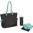 Kalencom Maxi Tote Diaper Bag - Chocolate/Blue