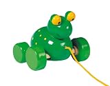 Toys Pure Wooden Pull Along Frog