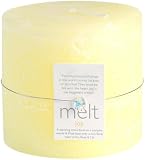 Melt, Joy Fragrance Candle, Short n Fat, Pale Yellow