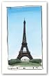 World Landmark Paris by Paul Gibson 8"x14" Art Print Poster