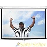 Manual Pull Down Screen 76 In Diag White 16X9 HDtv format