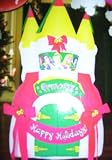 Disney Princess Gemmy Airblown Inflatable Happy Holidays Castle