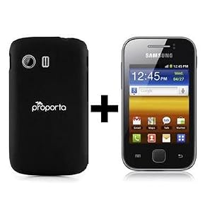 Samsung GALAXY Y S5360 Argent + Coque Proporta Rigide Noire