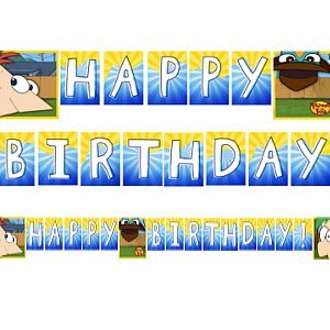 Phineas and Ferb Party Birthday Banner Phineas and Ferb Party Birthday Banner